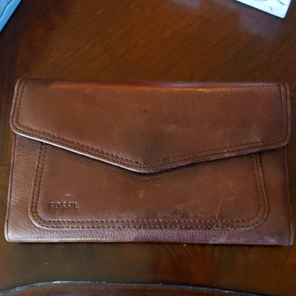 Brown Fossil Wallet